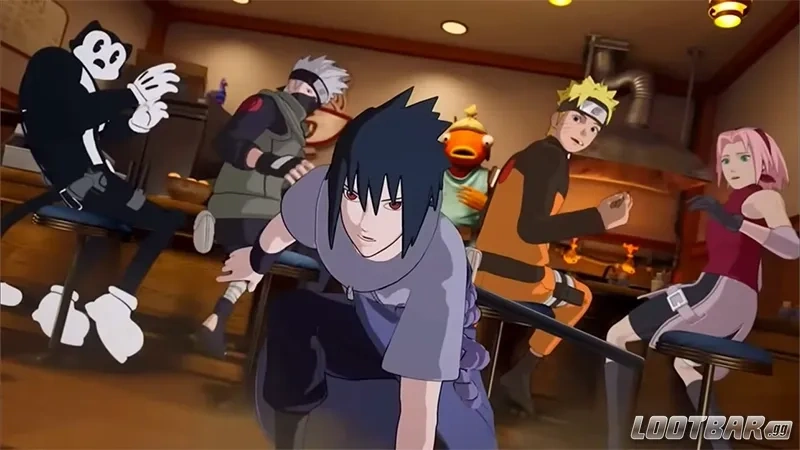 Une autre capture d'écran de la bande-annonce PUBG Mobile x Naruto