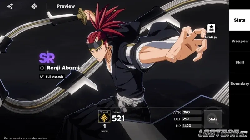 BLEACH: Soul Resonance Рэндзи Абарай