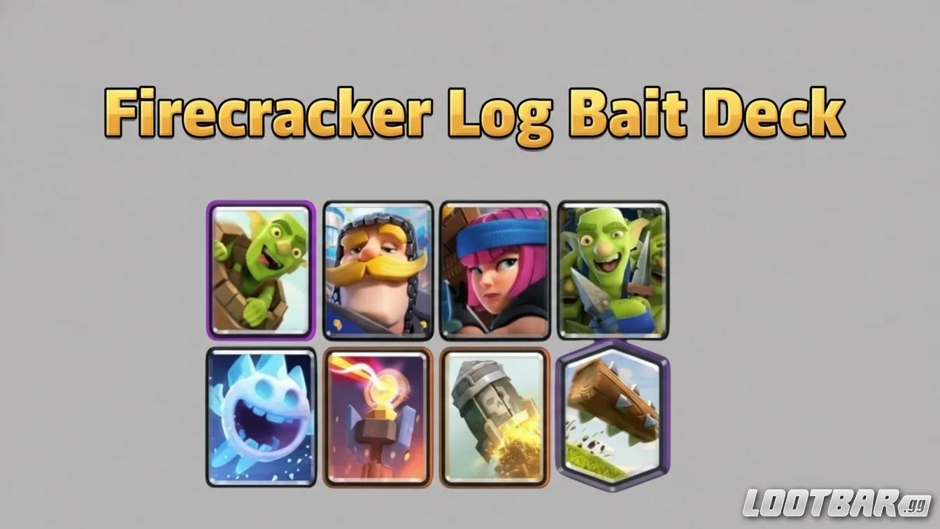 Clash Royale Firecracker Log Bait Deck