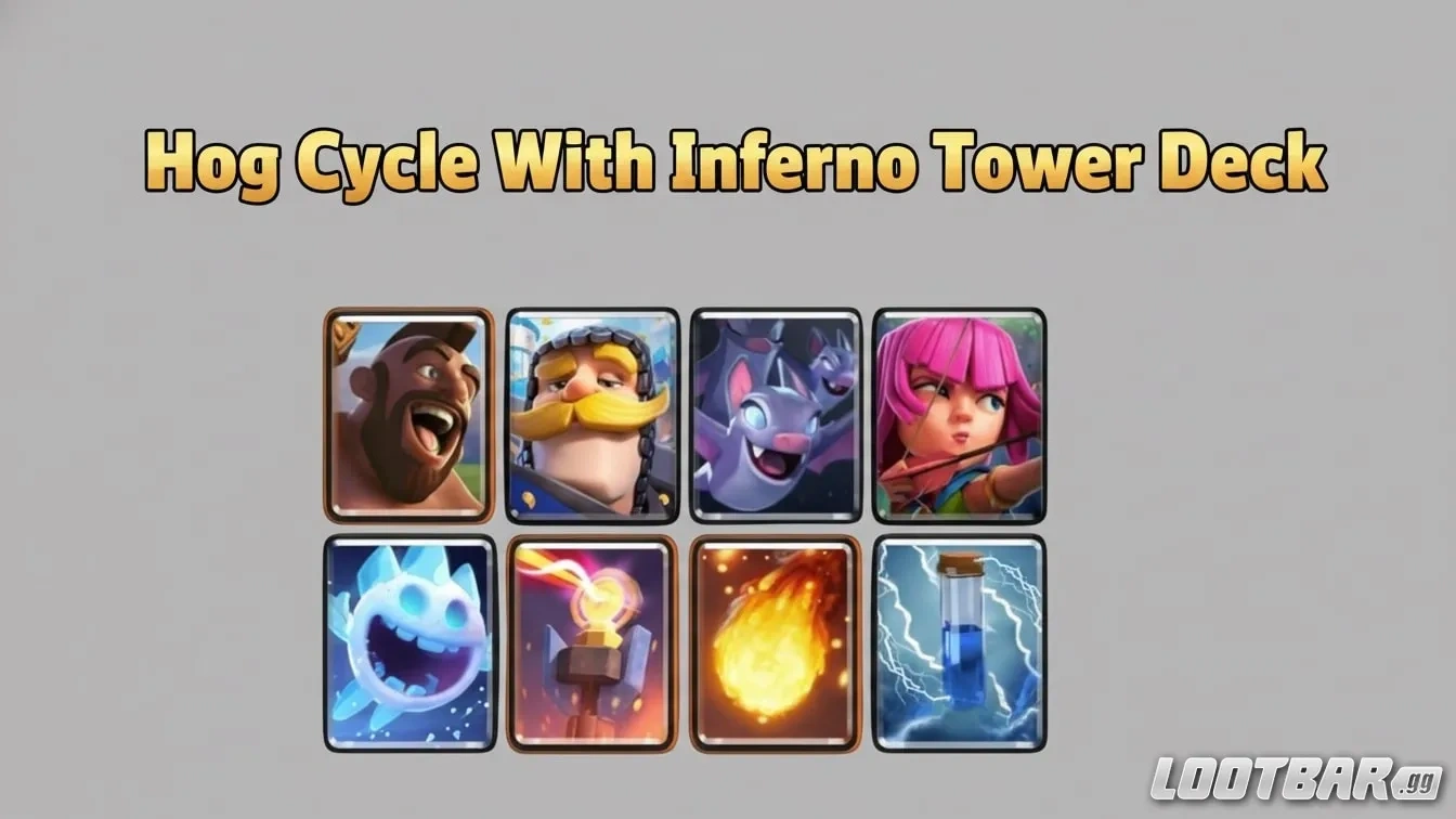 Clash Royale Hog Cycle With Inferno Tower Deck