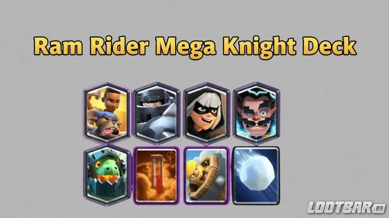 Clash Royale Ram Rider Mega Knight Deck