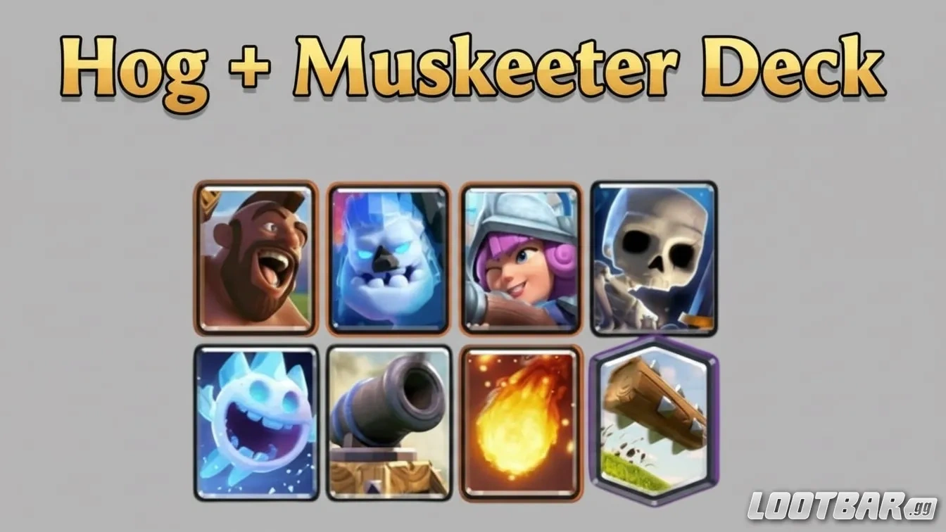 Clash Royale Hog + Musketeer Deck