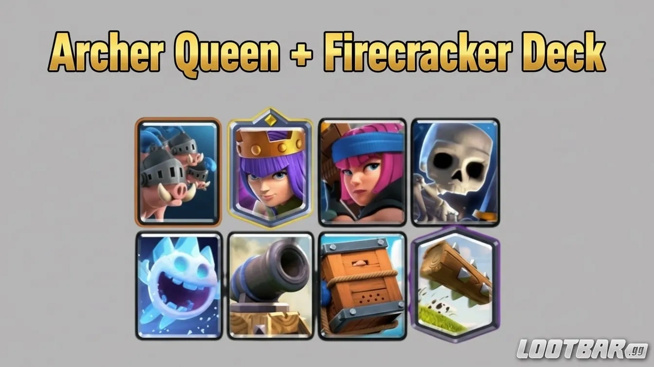 Clash Royale Archer Queen + Firecracker