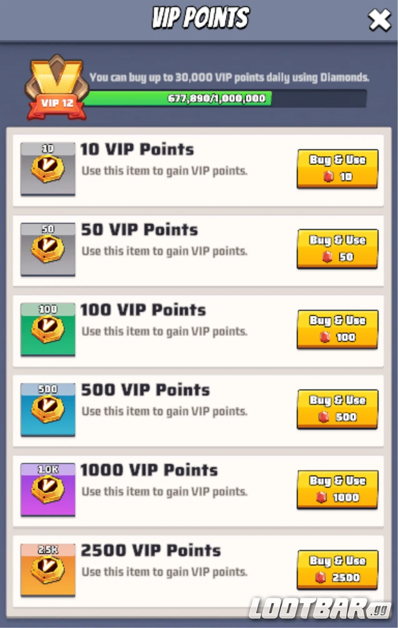 VIP Points