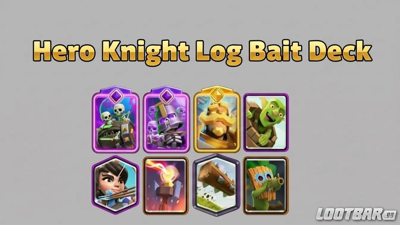 Hero Knight Log Bait Deck