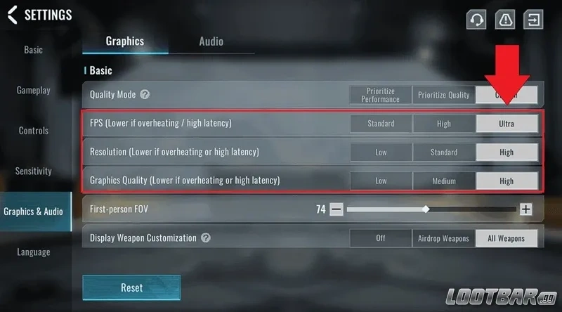 Blood Strike Graphics Settings