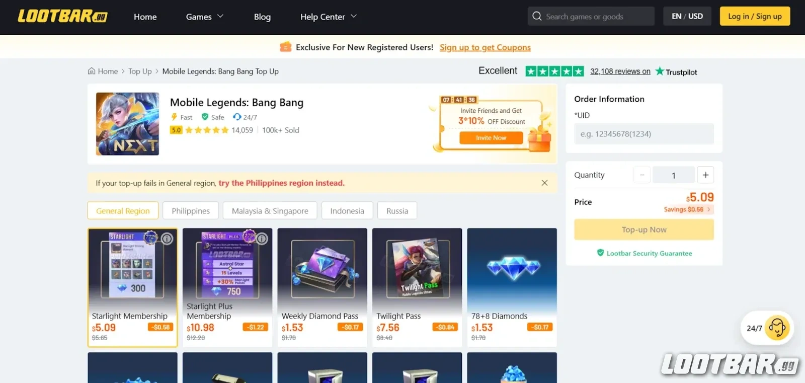 top up MLBB gameplay