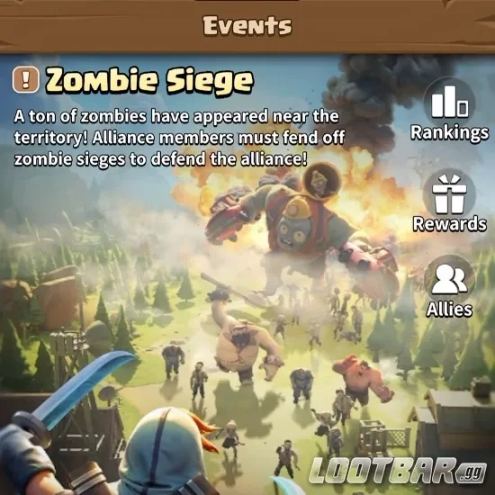 Zombie Siege in Dark War Survival