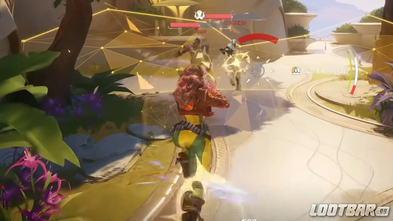 Rogue using Fatal Attraction in Marvel Rivals