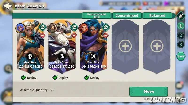 Fate War Balanced Team