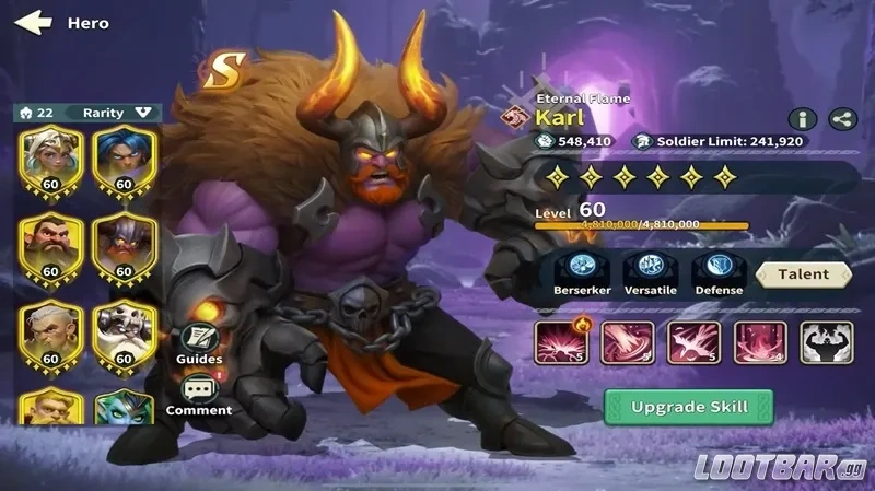 Fate War Skill Upgrade