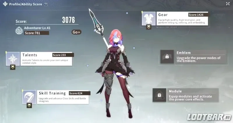 Blue Protocol Star Resonance Ability Score