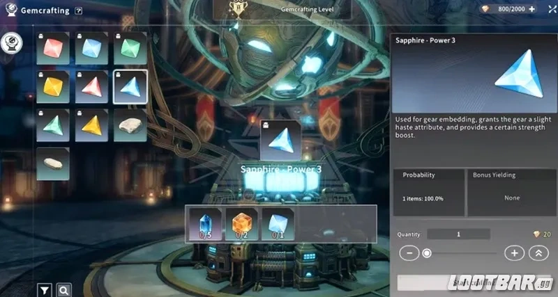 Blue Protocol Star Resonance Gemcrafting