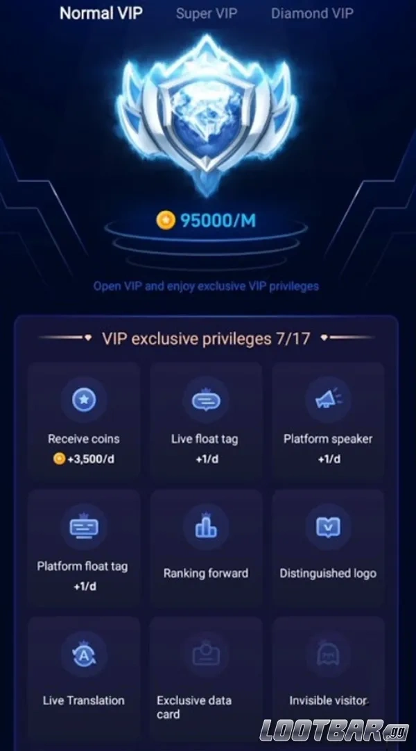 Poppo Live VIP Status