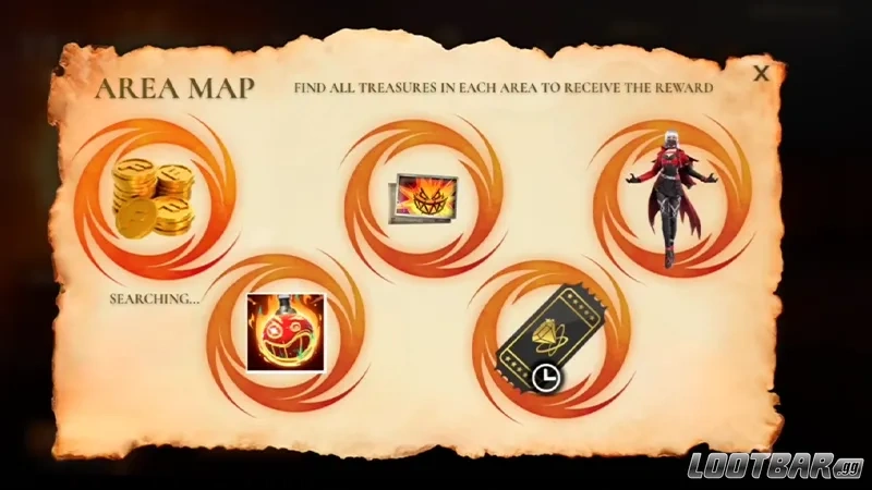 Free Fire Treasure Hunt Rewards Guide