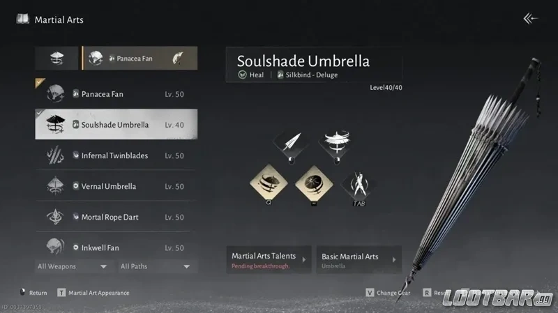 Where Winds Meet Soulshade Umbrella