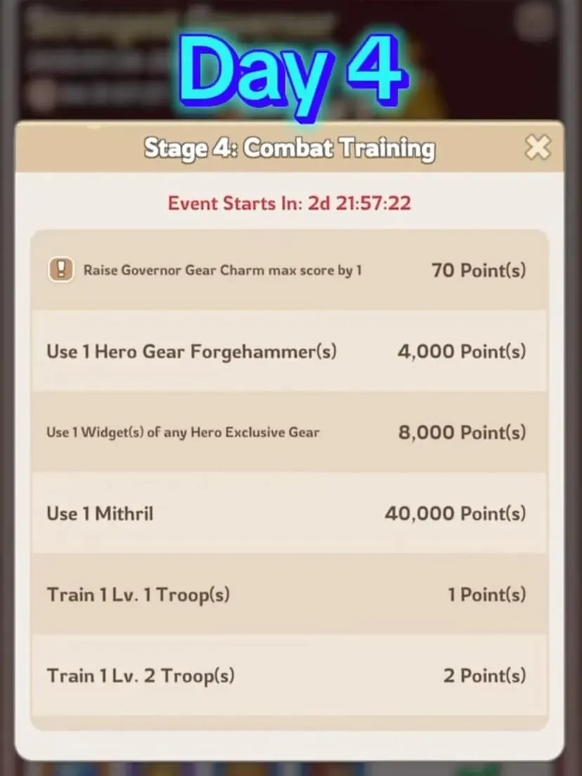 Kingshot Strongest Governor Day 4 Tasks