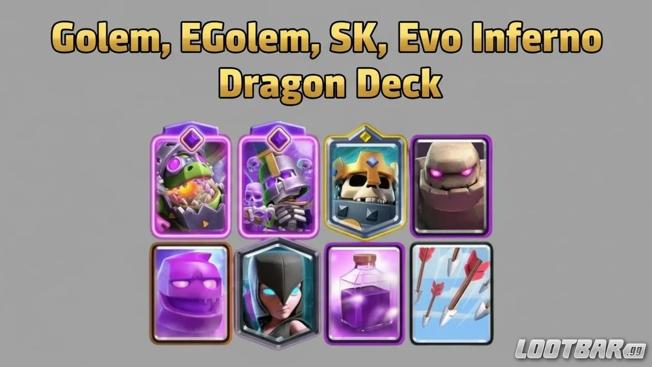 Golem, EGolem, SK, Evo Inferno Dragon Deck