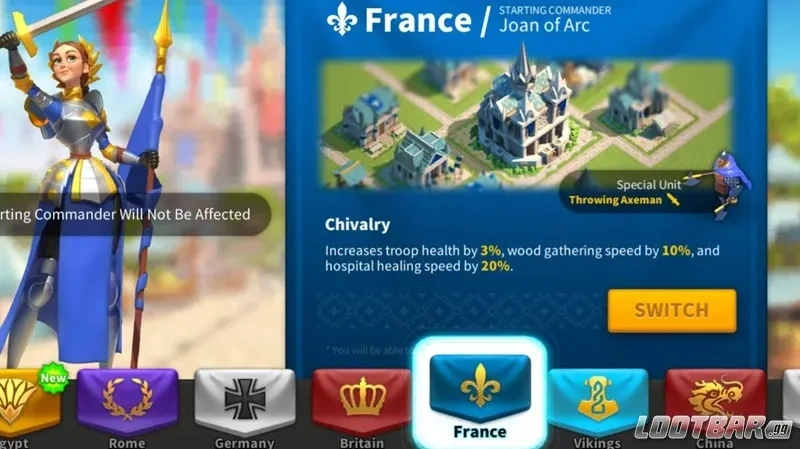 Rise of Kingdoms France