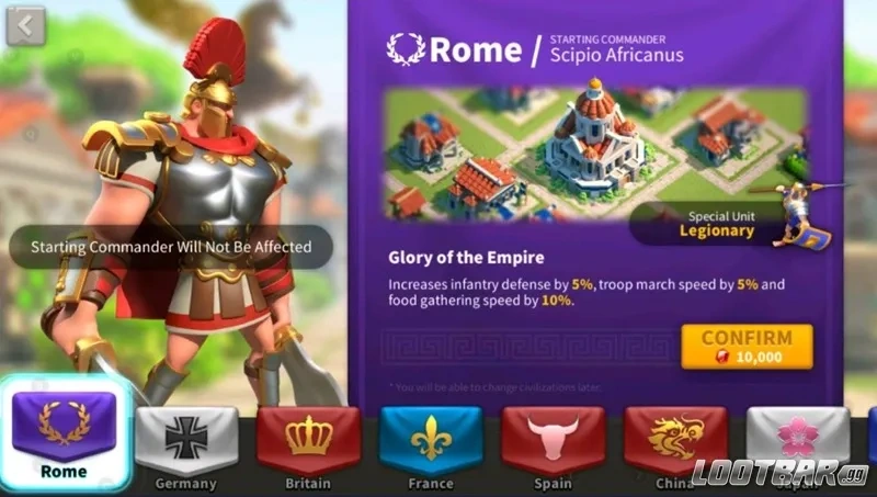 Rise of Kingdoms Rome