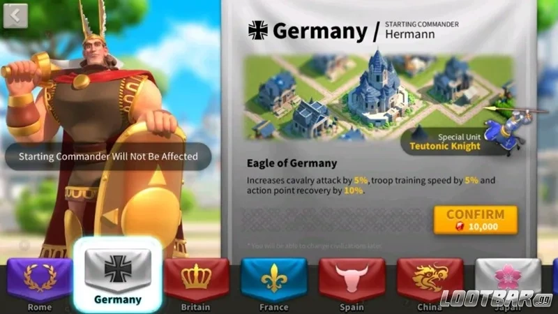 Rise of Kingdoms Germany