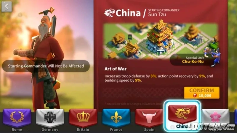 Rise of Kingdoms China