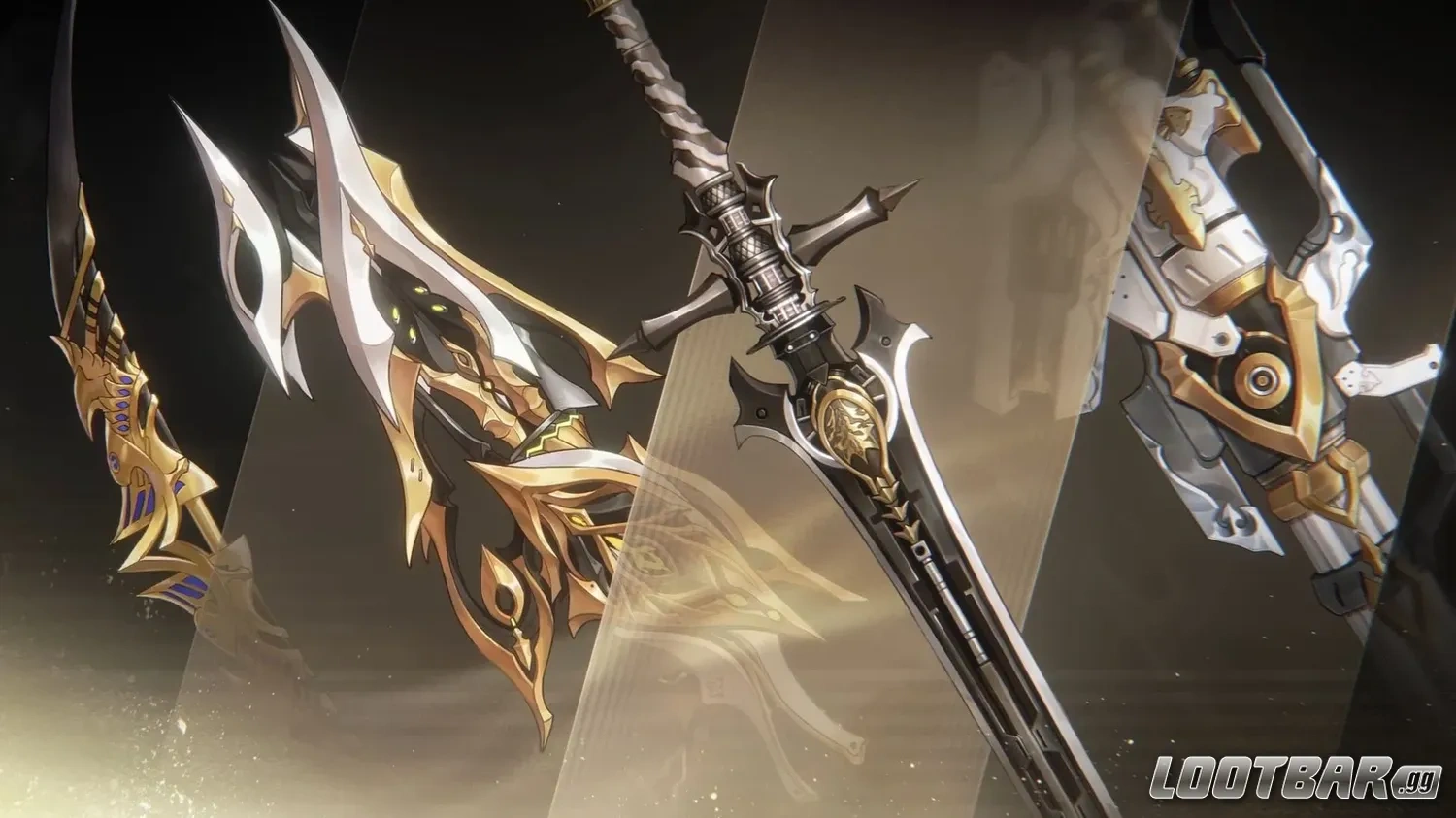 Keyart of 4 Duet Night Abyss melee weapons