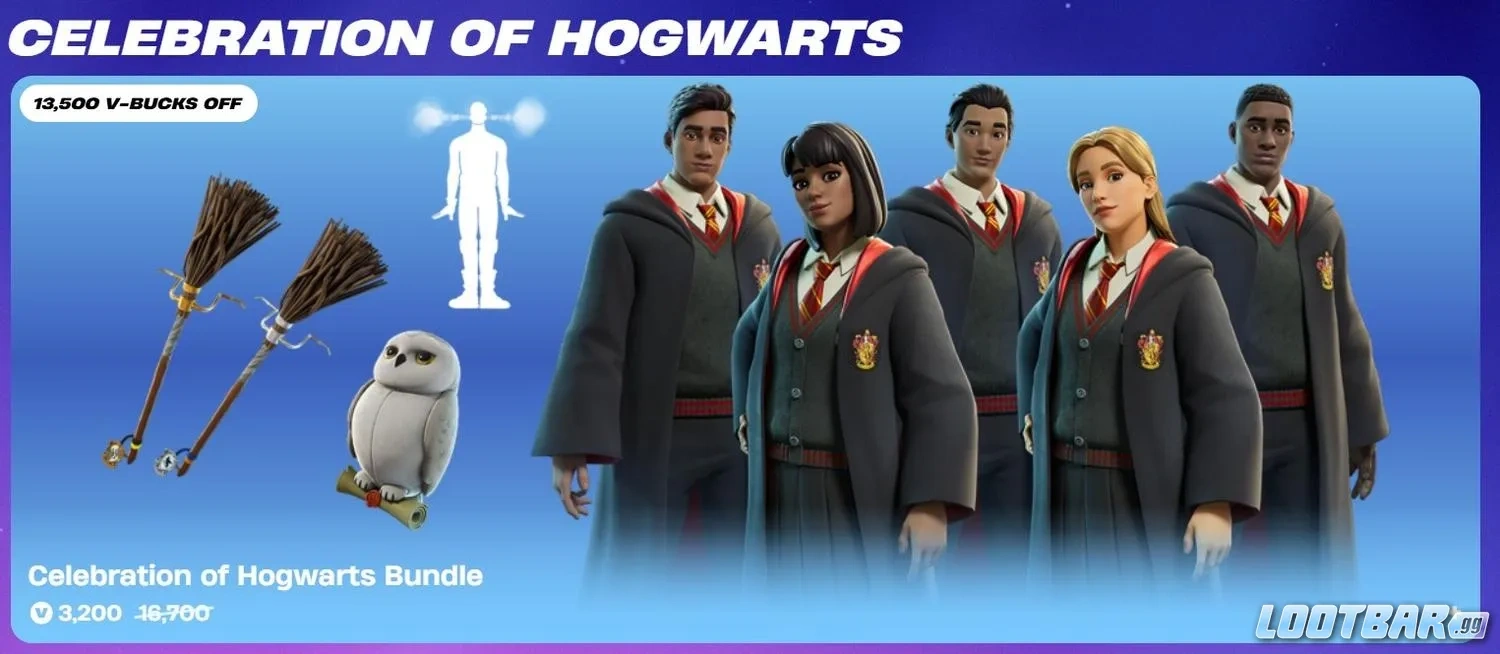 Fortnite Hogwarts bundle