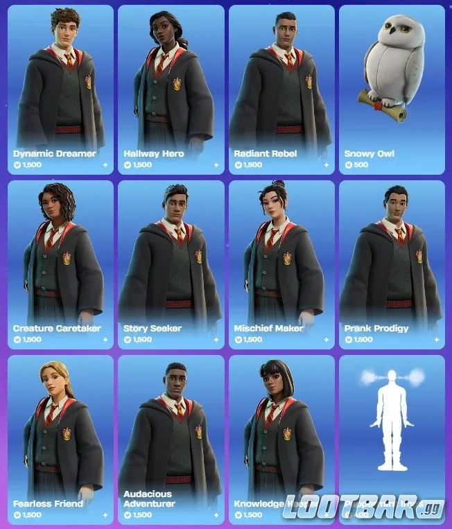 Fortnite x Harry Potter Skins