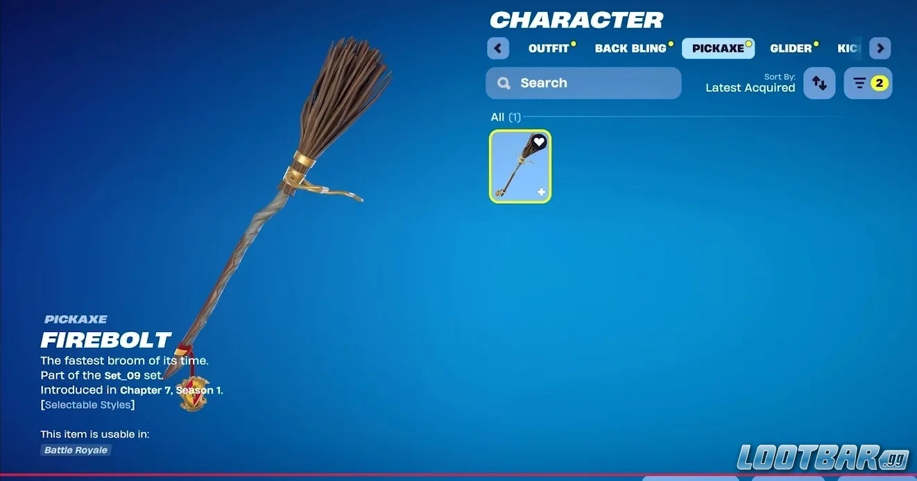 Pickaxe Firebolt