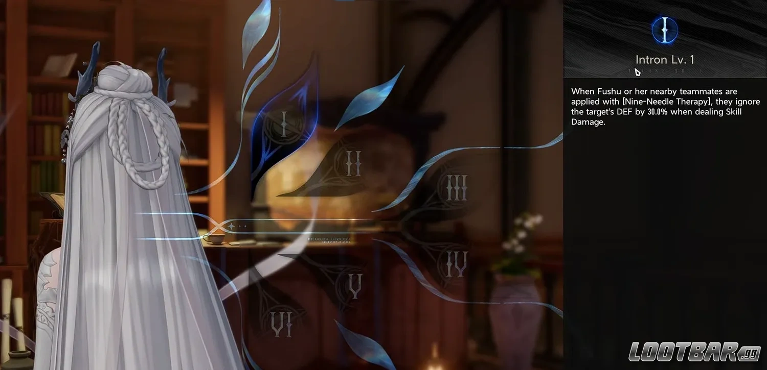 Fushu's Intron menu in Duet Night Abyss