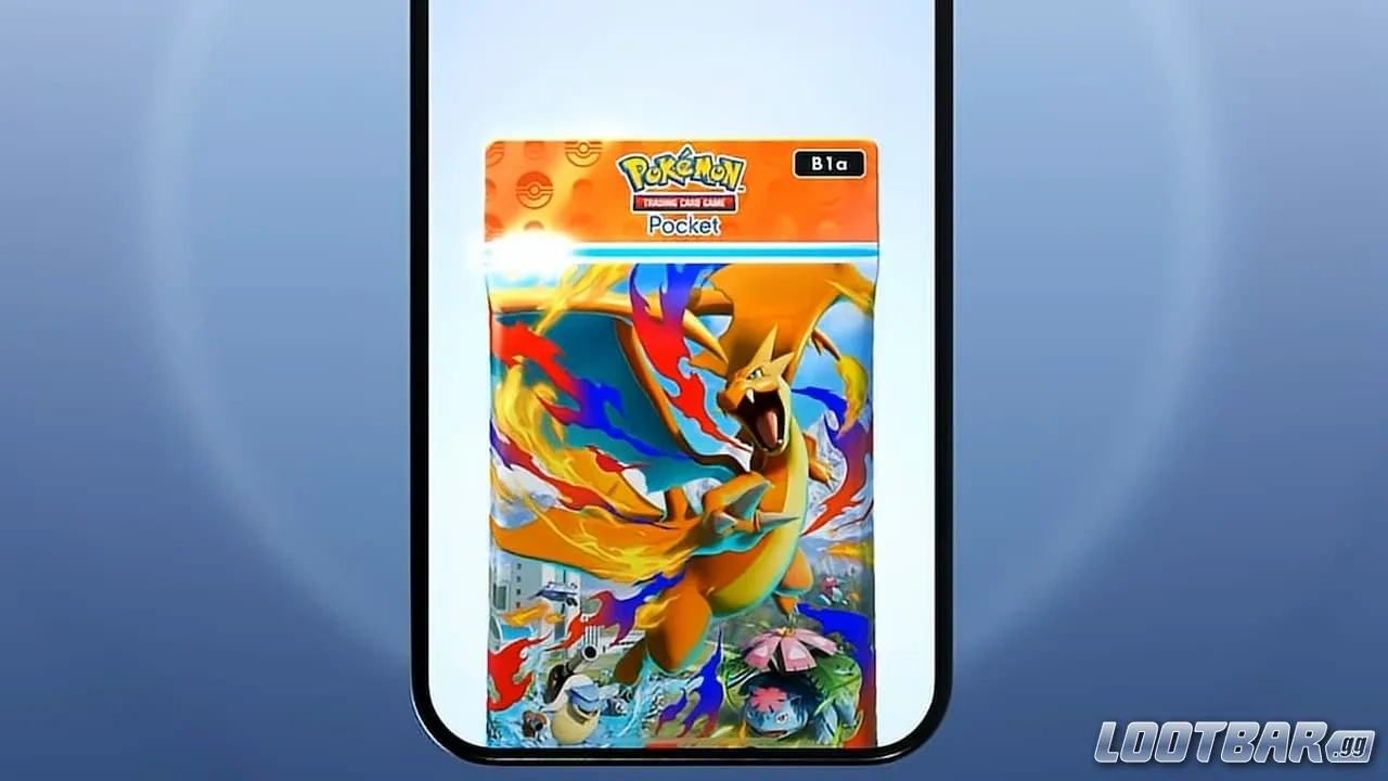 Opening a Crimson Blaze pack in Pokemon TCG Pocket