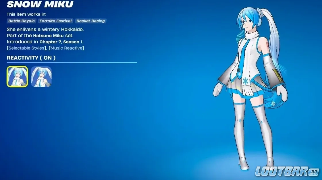 Snow Miku Fortnite
