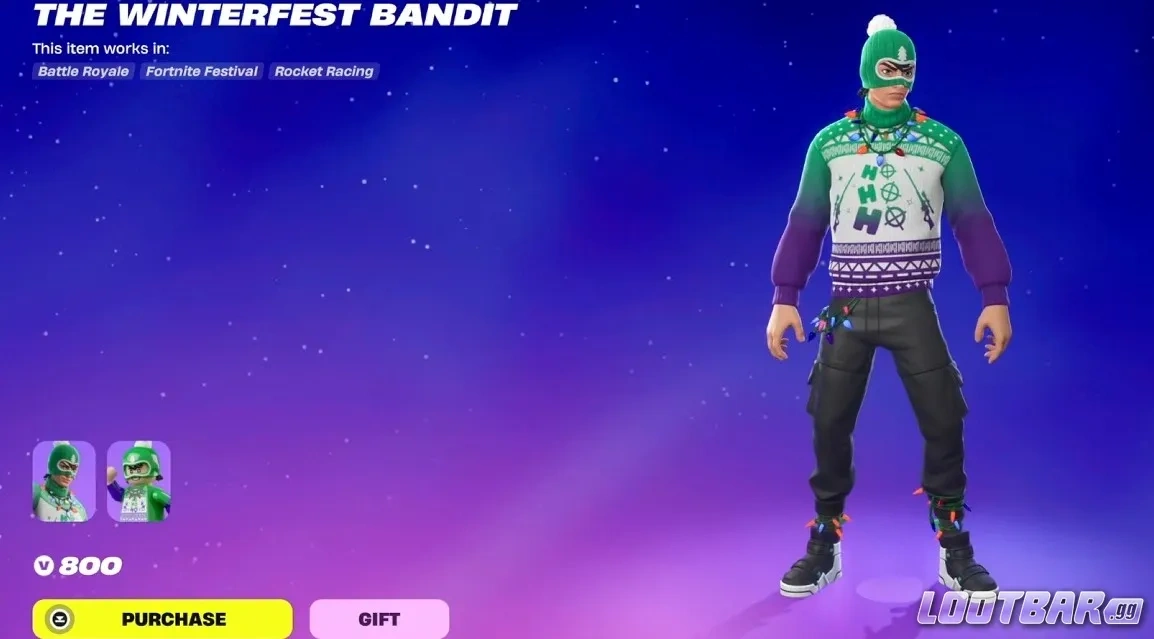 Winterfest Bandit Fortnite