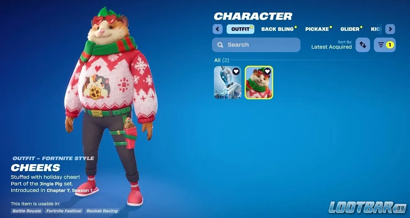 Cheeks skin Fortnite