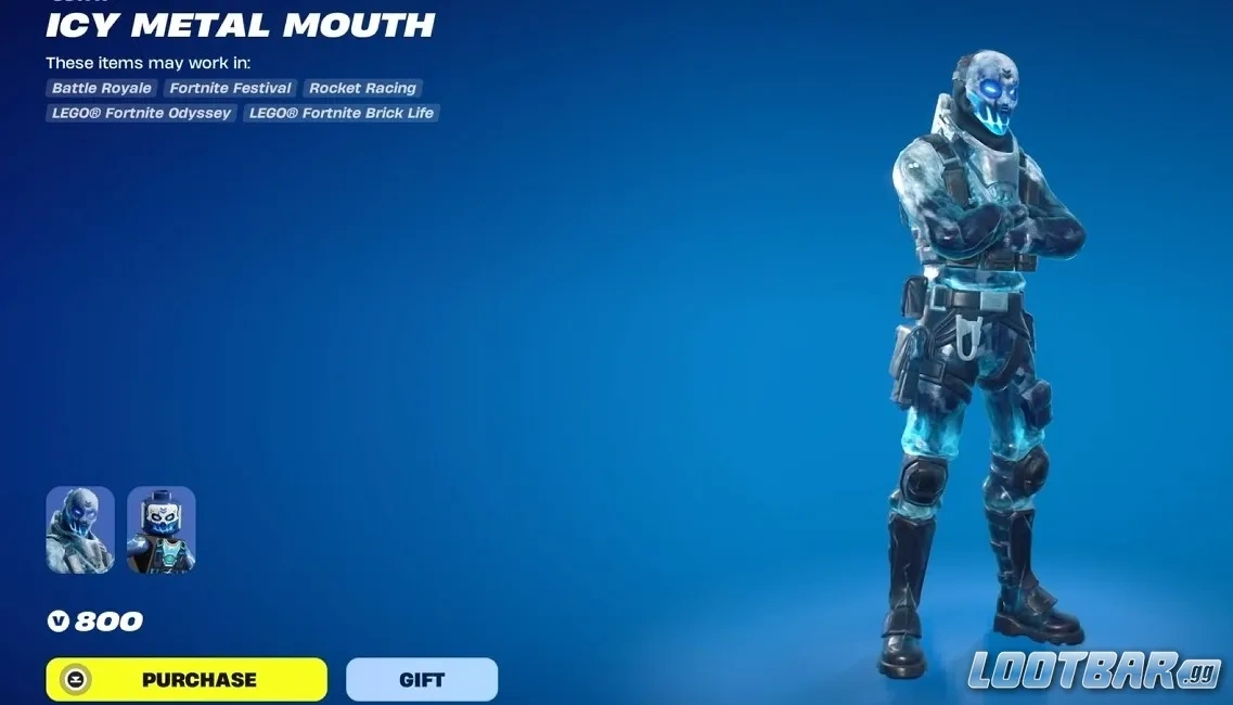 icy metal mouth skin fortnite