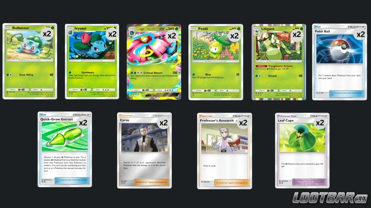 Mega Venusaur ex Disruption Deck