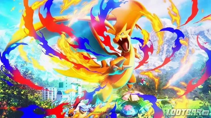 Pokemon TCG Pocket crimson blaze art