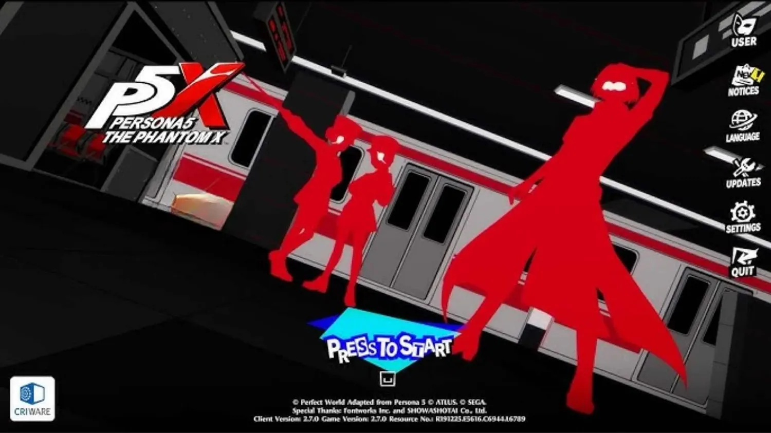 Persona 5: The Phantom X Version 2.7
