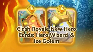 Новые карты героев в Clash Royale: Герой-Волшебник и Ледяной Голем — полный обзор, способности!