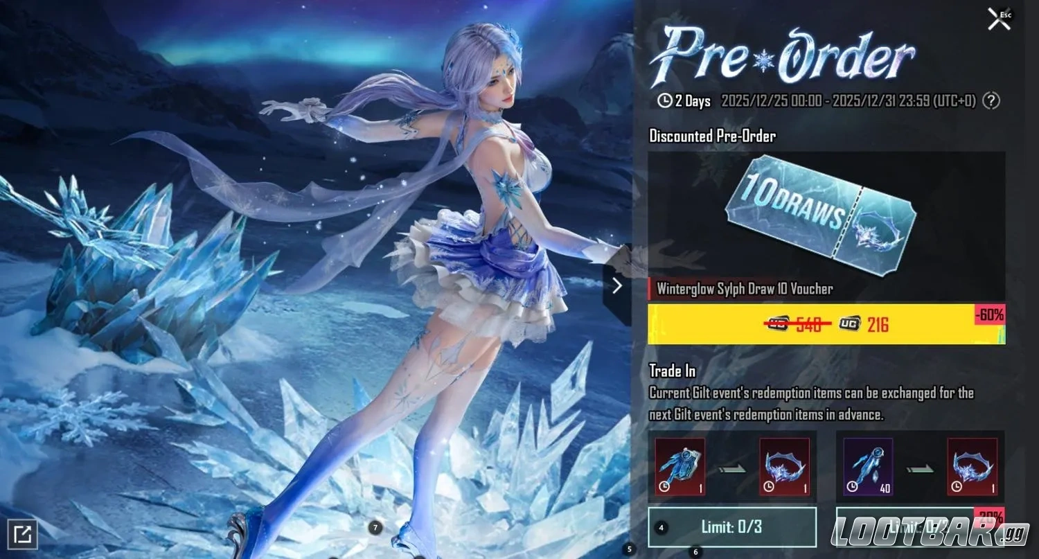 Winterglow Sylph Set pre order