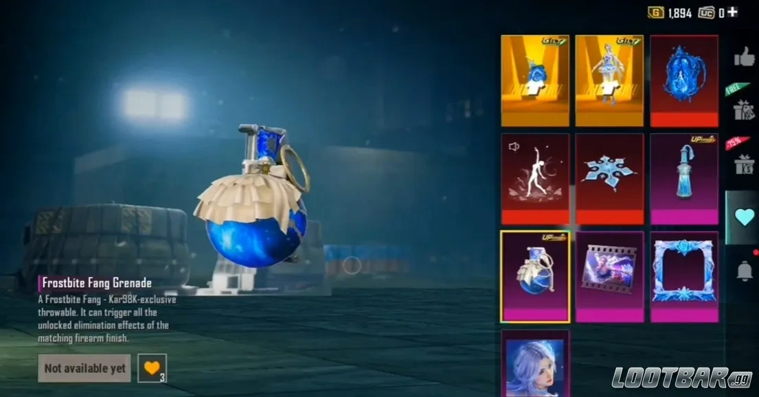 Frostbite Fang Grenade