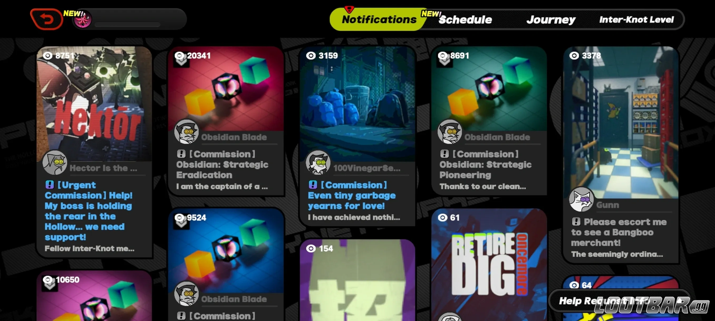 Commission Tab image