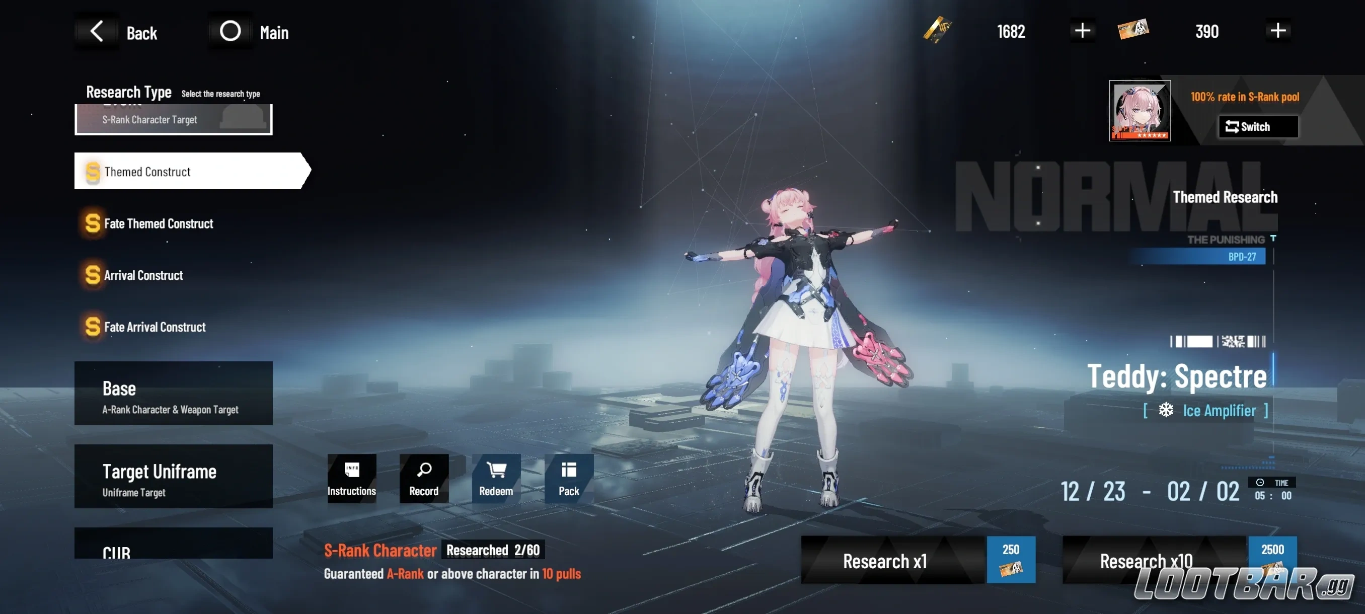 teddy in-game banner