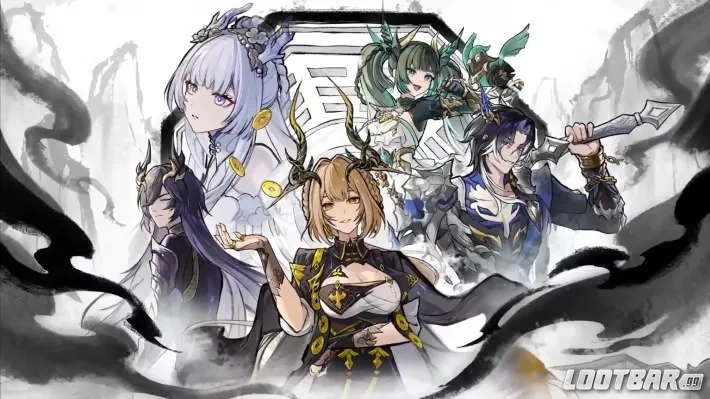 Keyart of all 4 upcoming characters