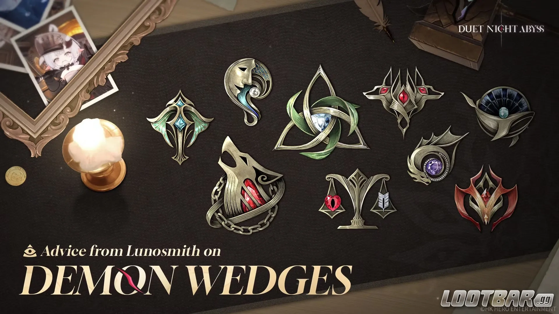 Keyart of various Demon Wedges
