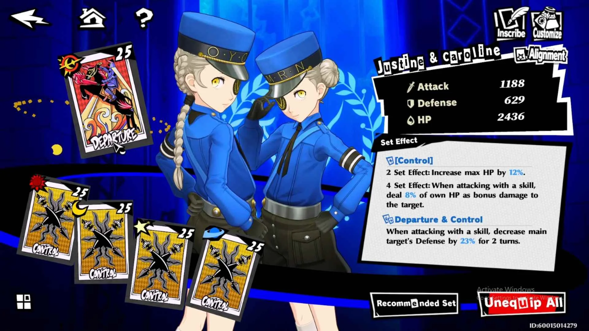 Persona 5: The Phantom X Justine & Caroline Full Kit