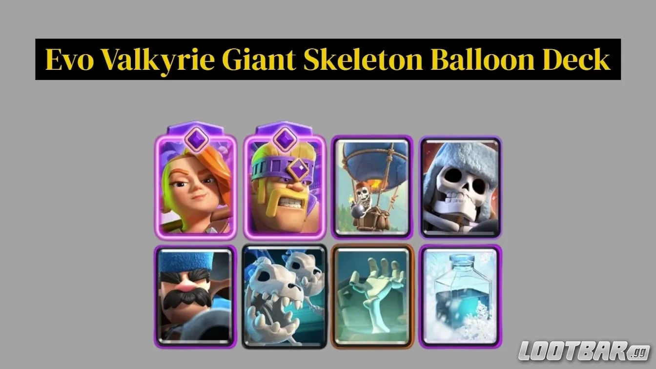Evo Valkyrie Giant Skeleton Balloon Deck
