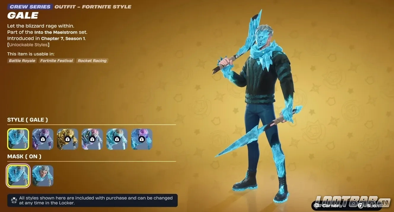 Gale Mask On Fortnite