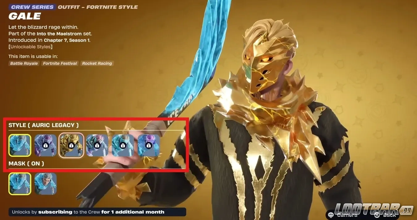 Gale Style Unlock Options